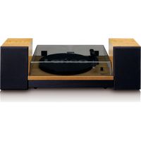 Lenco LS-300 Tocadiscos de tracción por correa Negro, Madera