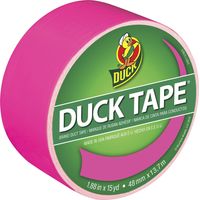 Colored Duct Tape, 1.88 X 15 Yds, 3 Core, Neon Pink, Sold As 1 Roll