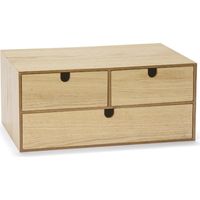 ANDREA HOUSE PA21005 Organizador Madera Sauce 3 Caja 38x25x17 CM - ref: PA21005