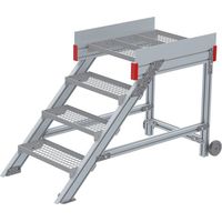 Euroline 514 Anstieg 45° 600mm Stufenbreite 4 Stufen Stahl Gitterrost
