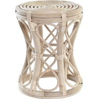 Tavolino d'appoggio - DKD Home Decor - Rattan tropicale - Beige - Etnico - Interno