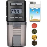 Chargeur automatique de nourriture pour poissons d’aquarium mangeoire avec minuterie automatique pour poissons nourriture pour poisson pour aquarium