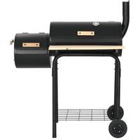 vidaXL Classic Charcoal BBQ Offset Smoker