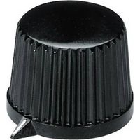 OKW A1313560 Botón giratorio negro diámetro 20 mm