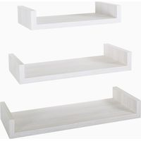 3er set wandregal mod. Calamita Maxi farbe eiche gebleicht