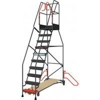 Regal-Stehleiter 10 Stufen mit automatischer Arretierung 150 kg - FIMM - 830008815