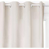 Verdunkelnder Vorhang Dolce Samt - mit Ösen - elfenbeinfarben 140 × 260 cm