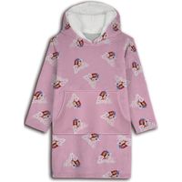Sweat en Polaire Barbie Licorne oversize Rose - Taille enfant
