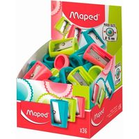 MAPED SACAPUNTAS VIVO MAXI 1 AGUJERO C/SURTIDOS EXPOSITOR 30 UD