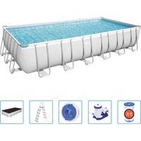 Maison Exclusive - Ensemble de piscine Power Steel Rectangulaire 732x366x132 cm
