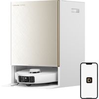 DREAME - Matrix10 Pro - Aspirazione Vormax da 30.000 Pa, Robot Aspirapolvere e Lavapavimenti, Base di ricarica multiuso per mocio, Lavaggio con acqua calda a 40 °C