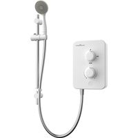 Gainsborough Slim Mono 9.5kW Electric Shower White 1 Spray Head Handset Bathroom