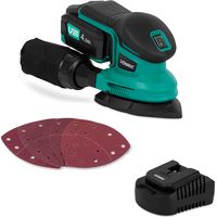 VONROC Ponceuse delta multifonction sans fil 20V - 6 feuilles abrasives, 1 batterie 4.0Ah et chargeur inclus