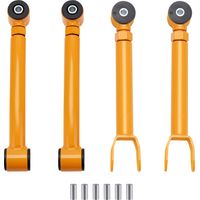 4 Stück vorderer oberer und unterer verstellbarer Querlenker for Jeep Wrangler TJ 1997-2006 Cherokee Einstellbare obere und untere vordere Querlenker