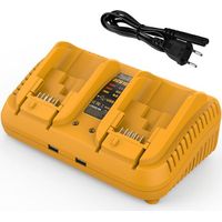 12V-18V Chargeur Double Port de Rechange pour Chargeur DCB102 Compatible avec Les Batteries 18V et 12V Max(Batterie Non Incluse)