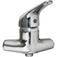 Einhebelmischer für Renovierung, Abstand 10 bis 12cm, Dusche und Waschbecken 15x21, Messing verchromt