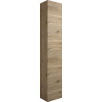MaMa Store Colonna Reversibile Sospesa 2 Ante, L. 30 X P. 22 X H. 160 Cm, Legno ingegnerizzato, Quercia Naturale
