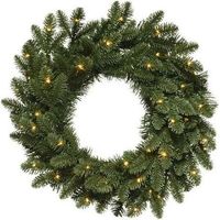 Amicasa Elegante Weihnachtskranz mit 60 LED-Lichtern