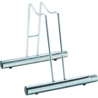 Andrys - Support de sol pour vélo, modulable, également pour les vélos avec frein à disque, en acier galvanisé à froid, or tropical, 38,5 x 42 x 41 cm - Posti: 1 - Finitura: Zincato - Colore: Argento