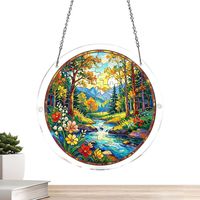 Puzzle Sonnenfänger 2D Acryl Fensteranhänger Natürliche