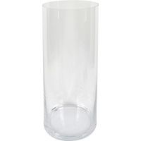 DUE ESSE DISTRIBUZIONI Vaso Cilindro H 38 Cm D 15 Cm Vetro Natural Scatola Regalo