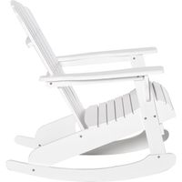 Fauteuil de jardin, fauteuil à bascule, fauteuil de jardin, mobilier de jardin, chaise de balcon, blanc, 77 x 94 x 97 cm