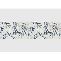 Frise auto-collante feuilles de bambou vertes et marrons