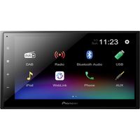 Pioneer DMH-A340DAB Doppel-DIN Autoradio Anschluss für Lenkradfernbedienung, Anschluss für Rückfahrk