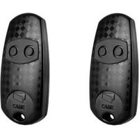 Emetteur de télécommande portail bichannel 433.92 MHz 2x CAME TOP-432EE