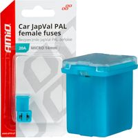 JAPVAL PAL Kfz-Sicherungen (weiblich), 2 Stück, 20 A, AMIO-03451
