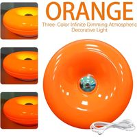 Lampe de table Donut, applique d’ambiance, lampe de table rétro moderne, dimmable 3 couleurs, lampe de table de chevet