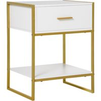 Stylish White Modern Bedside Table for Contemporary Bedroom Decor
