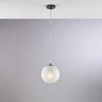 Olaf Suspension En Fer Bronzé 1 Lumière Avec Sphère Dm.20 130 D.20 Bl294-S1-Nr