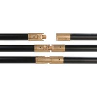 Canne de ramonage 1 m – Diamètre 18 mm – Raccord laiton autobloquant M12 x 75 – Pour nettoyage conduits cheminée – DMO