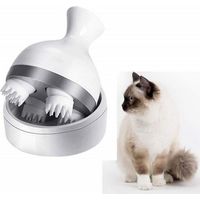 Appareil de massage électrique du cuir chevelu, appareil de massage portatif pour la tête, étanche et rechargement USB, avec 4 têtes