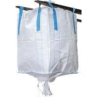 Big bag avec douille écoulement 4 poignées, revêtement, SWL 1500kg, 900x900x1150mm