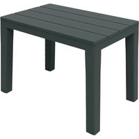 Gartentisch anthrazit - 60 x 38 cm - Kunststoff Garten Beistelltisch