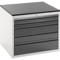 RAU, Armoire à tiroirs sur glissières télescopiques, hauteur