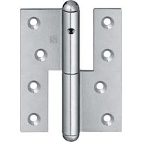 SIMONSWERK Bisagra Q1 STA cinc. para puertas de madera sin rebaje longitud de rodillo 140mm DIN izq. - 5 130624 2 01006