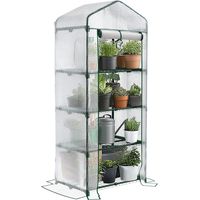 Vounot – Serre de jardin 4 niveaux – Bâche anti-UV 135g/m² – Structure acier renforcée – Dimensions 69x49x160cm – Installation rapide sans outils
