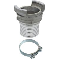 Huggy Tuyaux – Raccord symétrique guillemin DN 100 mm – Collier à tourillon en acier zingué – Pression de service 16 bars – Pour eau et produits chimiques
