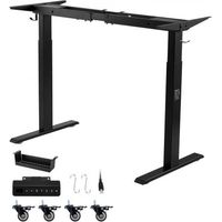 Pied Bureau Assis Debout Double Moteur Cadre Bureau Assis Debout