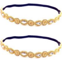 Bandeau perlé pour femmes, bandeau en strass cristal pour femmes et filles
