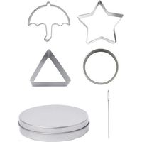 Biscuits Cutters with Storage Can Needle Cookies/Sandwich Cutters Candy/Chocolate Mold Gaming/Handma