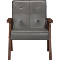 Fauteuil relax Fauteuil gris cuir véritable