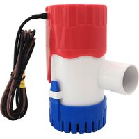 Automatic marine water pump with 1100 GPH (gallons per hour), 12V white water pump, intelligent submersible pump, accessories for boats, yachts and RVs, 24V water pump