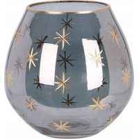 Portacandela Home Styling Collection grigio 10 cm vetro
