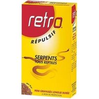 Répulsif serpents en granulés 400 g – Barrage gustatif intérieur et extérieur – Protection terrasse, piscine, escaliers – Retro