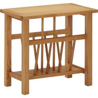 Table à revues 45x27x42 cm Bois de chêne solide vidaXL