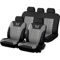 Couvre-siège auto universel 9 pièces – Housses en polyester respirant – Ajustement pour 95% des voitures – Installation rapide – Fuienko